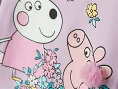 Name It top orchid bloom med Gurli Gris- lilla bluse med Gurli- close up